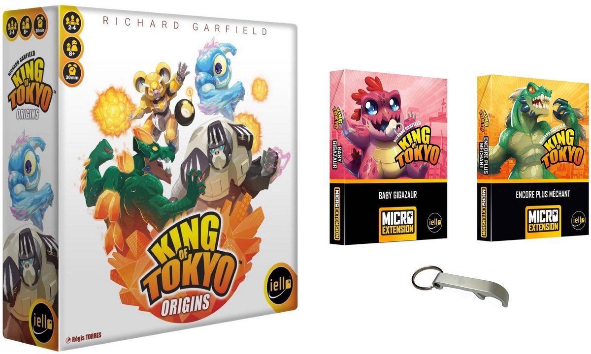 Bordspel King of Tokyo Origins - Voor 2 tot 4 Spelers
