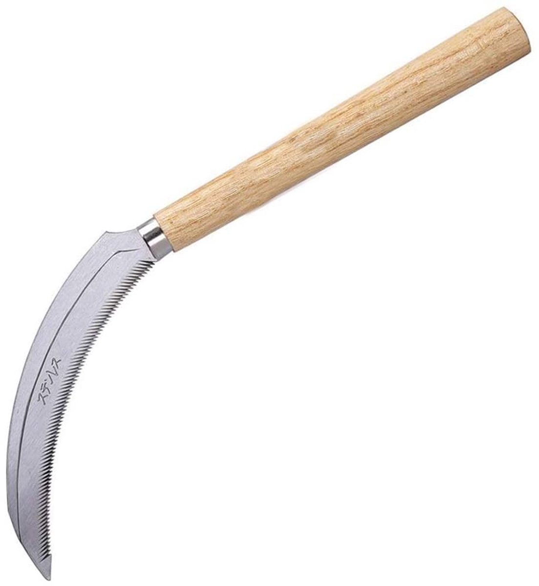 Handmatige Grassikkel - Ergonomische Houten Handgreep