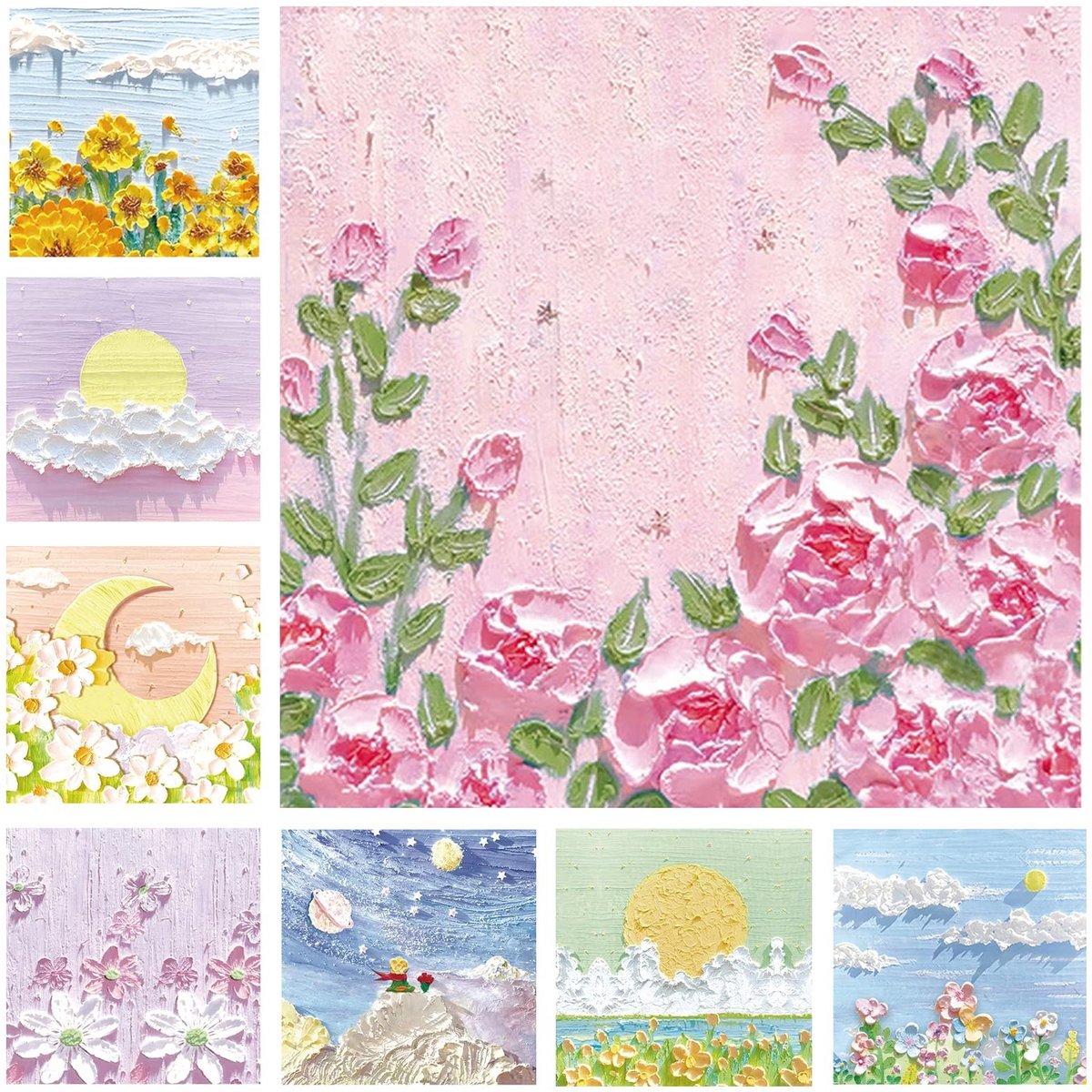 Sticky Notes - Herbruikbare zelfklevende notities - 8 x 8 cm - Set van 8