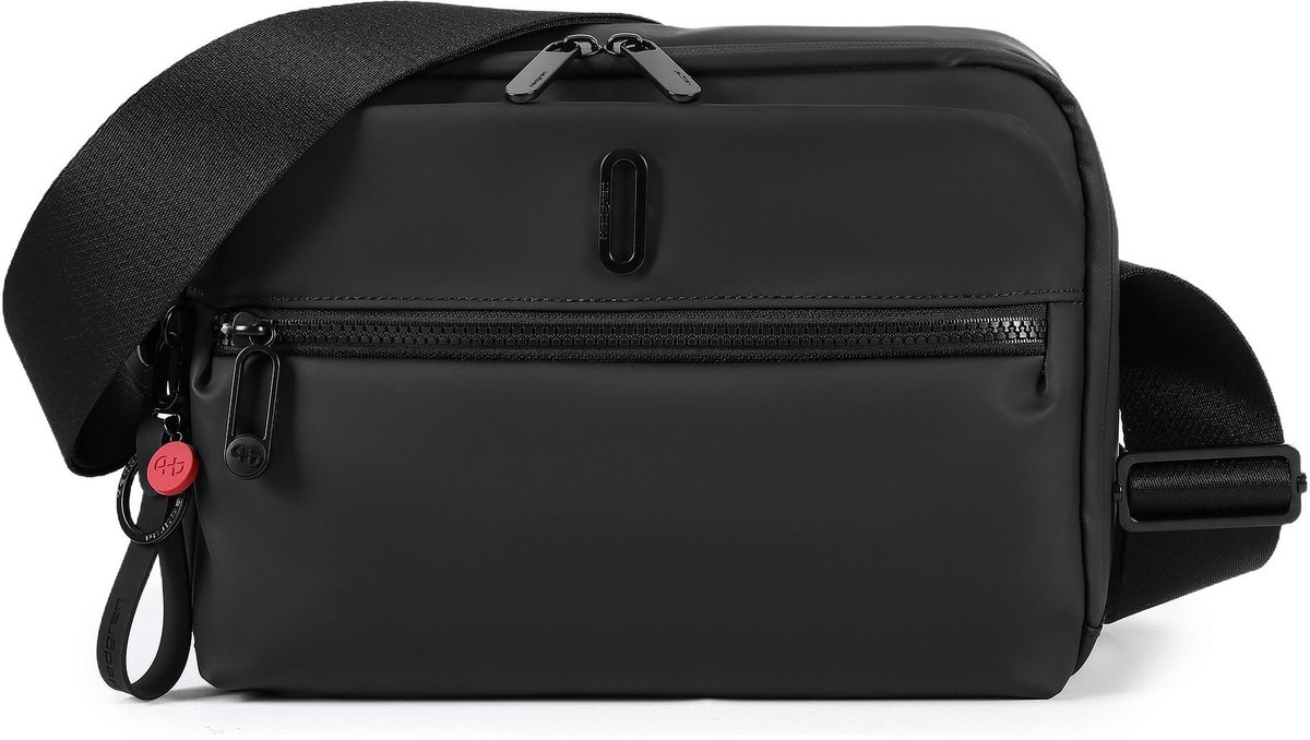 Hedgren schoudertas tabletzak Loop Belt Horizontal Crossover 10" + RFID Black zwart