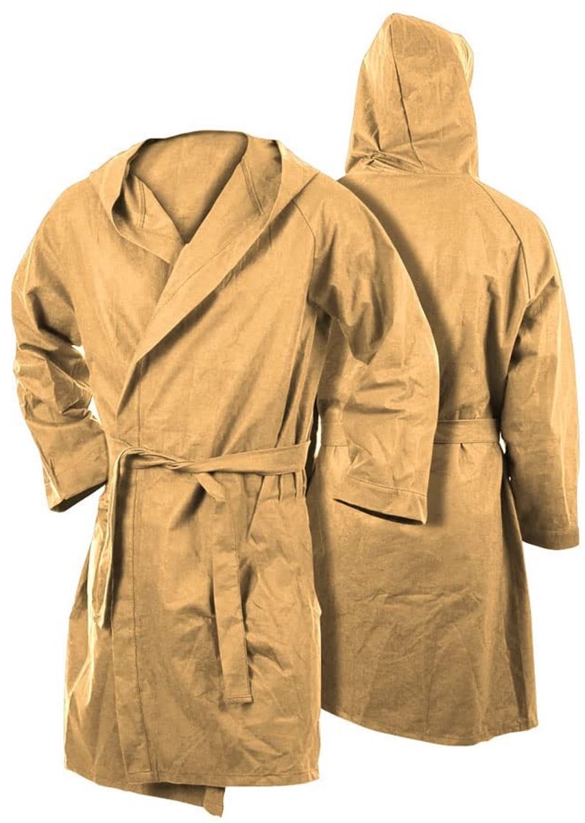 Unisex Microvezel Badjas met Capuchon - Effen - M