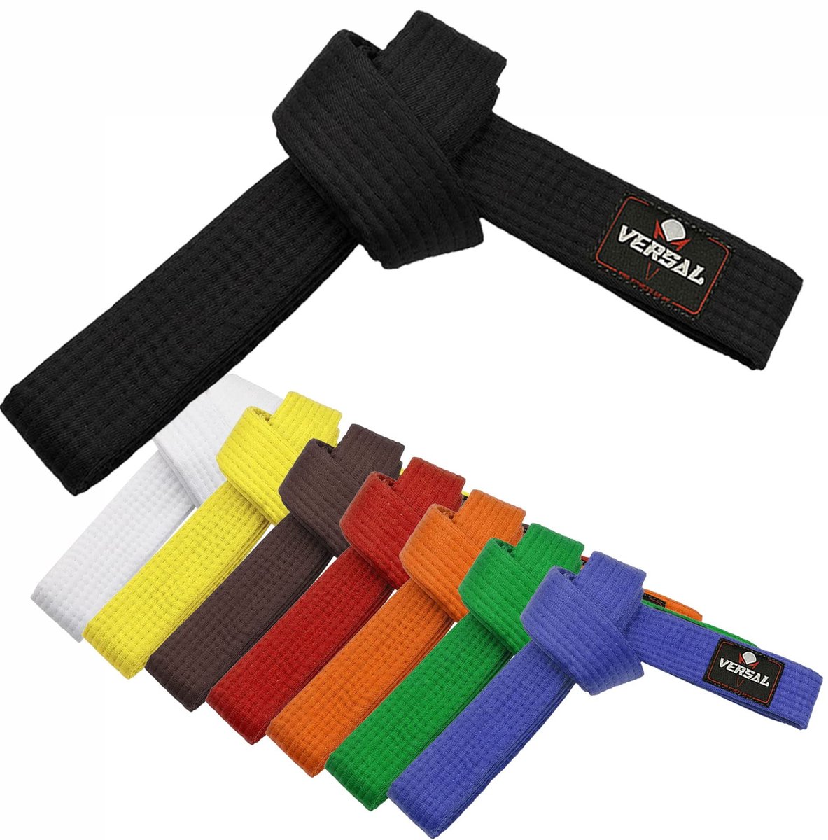Karateband voor Martial Arts - 100% Katoen - Blauw 280 cm