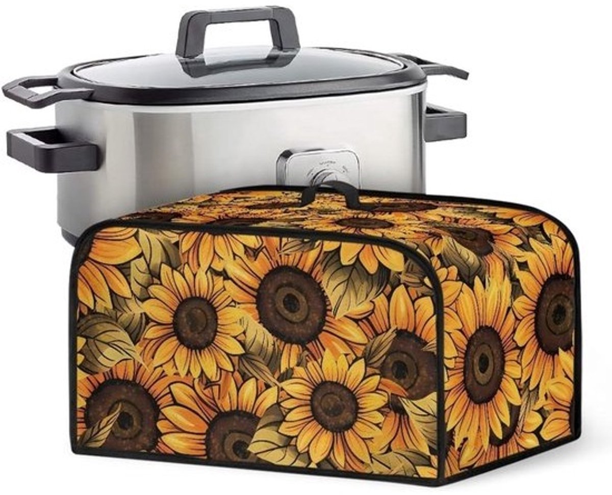 Slowcookerhoes - Crock pot cover - Keuken organiseren - Met handvat en vak - 432 x 274 x 249 cm