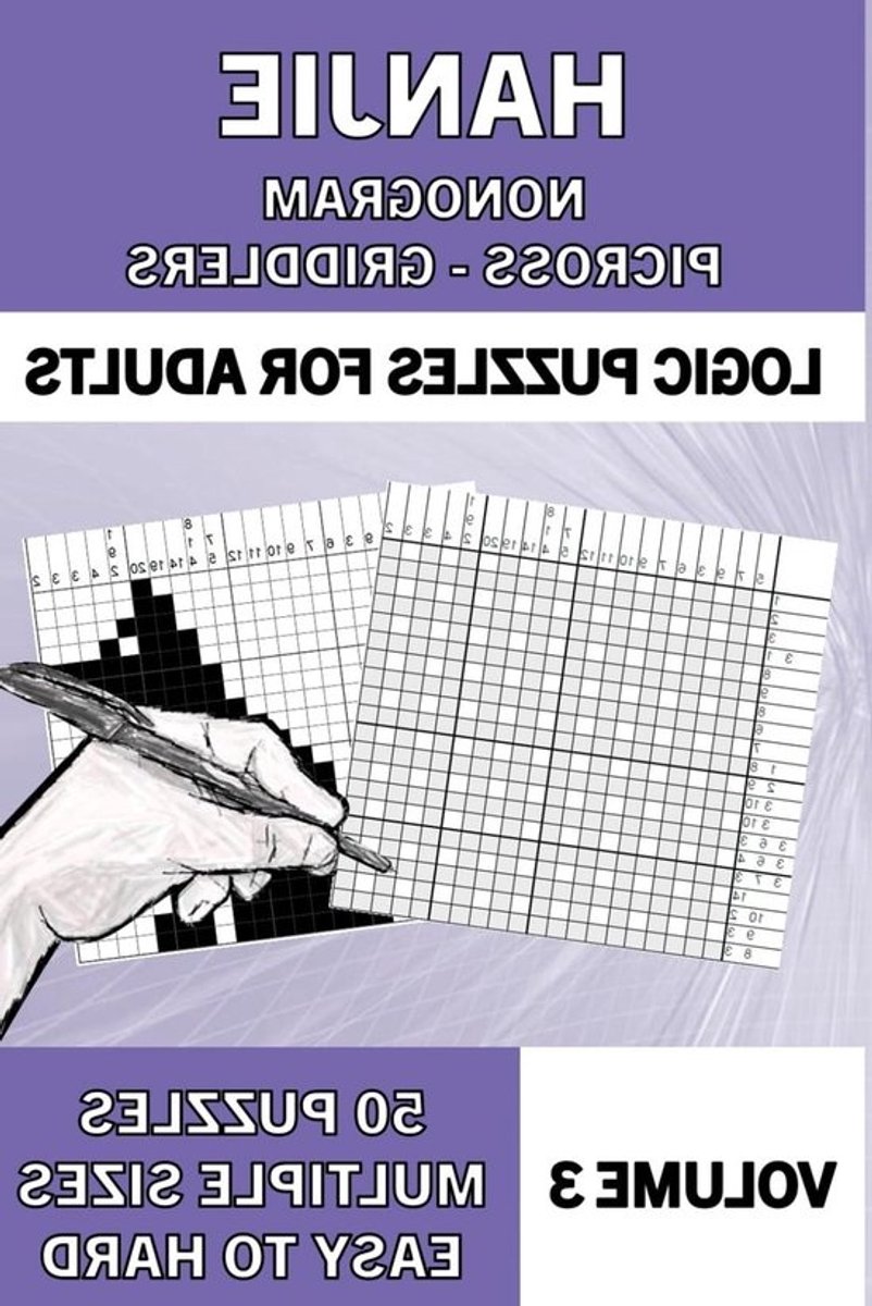 Hanjie Puzzelboek - Logische Puzzels Nonogram - Hersenen Trainen - 50 Unieke Puzzels - 15 x 23 cm - Niet gespecificeerd