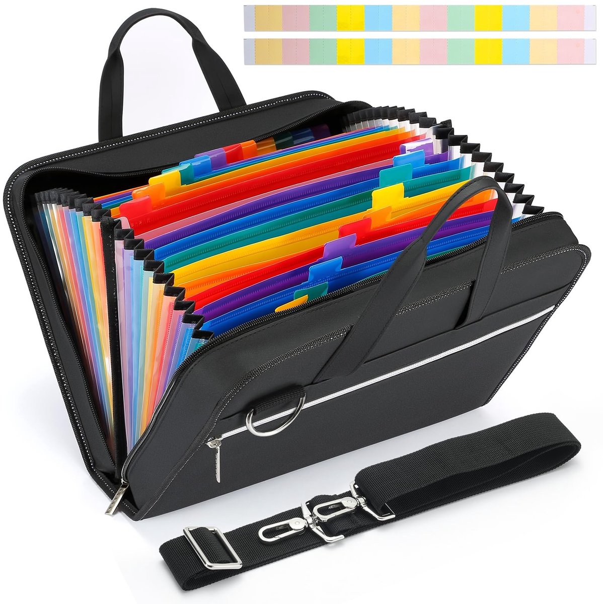 Document Organizer met 26 Compartimenten - Zwart