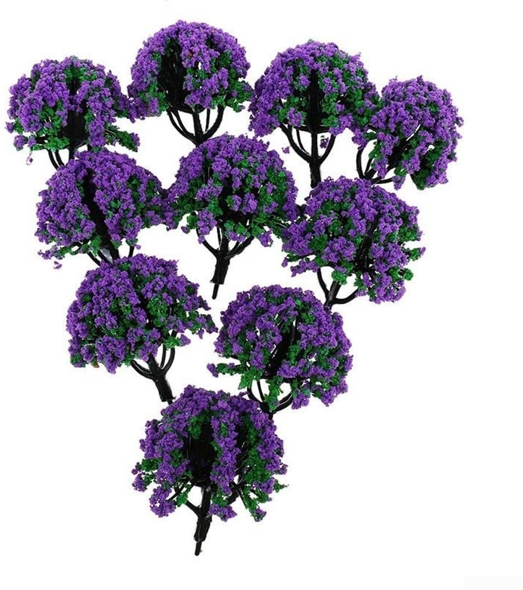 Set van 10 Modelbomen - 1/150 Schaal, Kunstmatig Groene Landschapsdecoratie