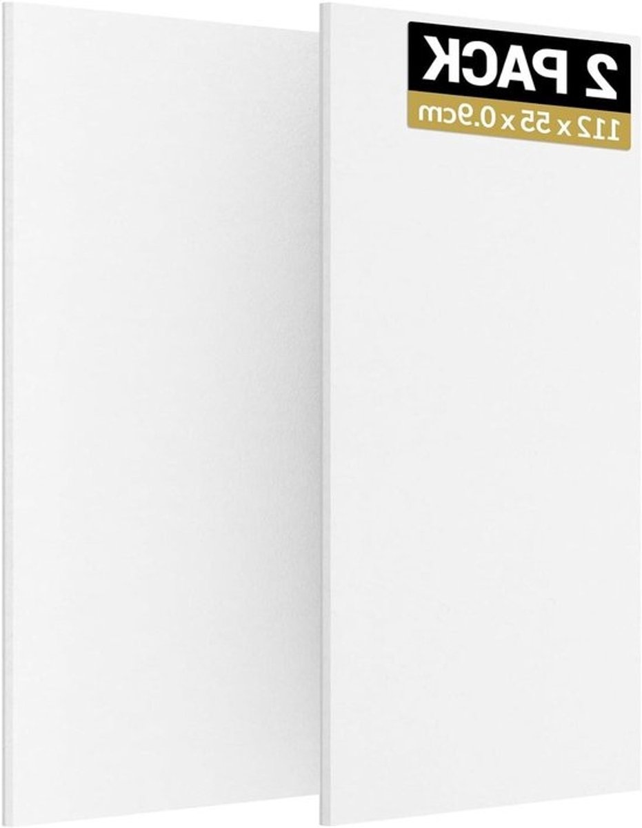 Akoestische Panelen - Geluidsisolatieplaten Wandpanelen - Geluidsverbetering Studio - Hoge Dichtheid 168 kg/m³ - 112 x 55 cm - Wit