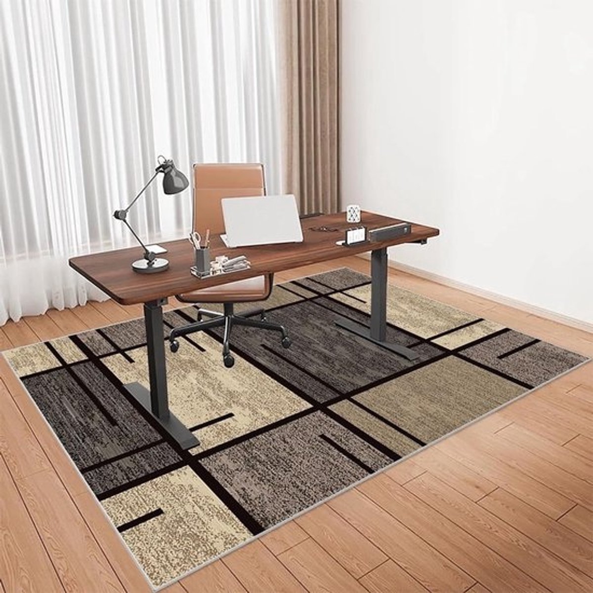 Stoelmat Bureaustoel - Vloerbeschermer Mat - Vloer Beschermen - Antislip Achterkant - 100 x 120 cm - Grijs