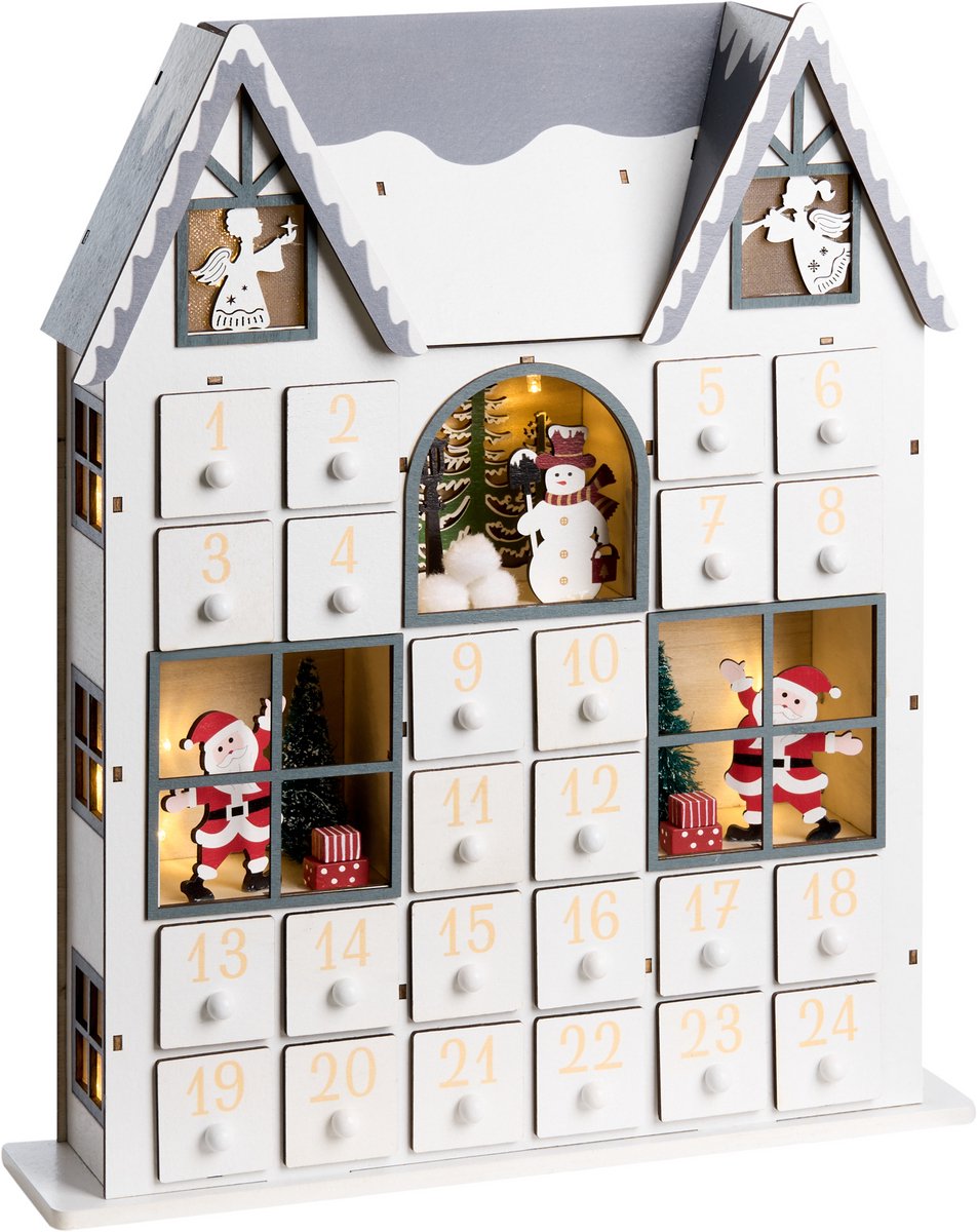 FEMUND - LED kerstdecoratie - Wit - Multiplex