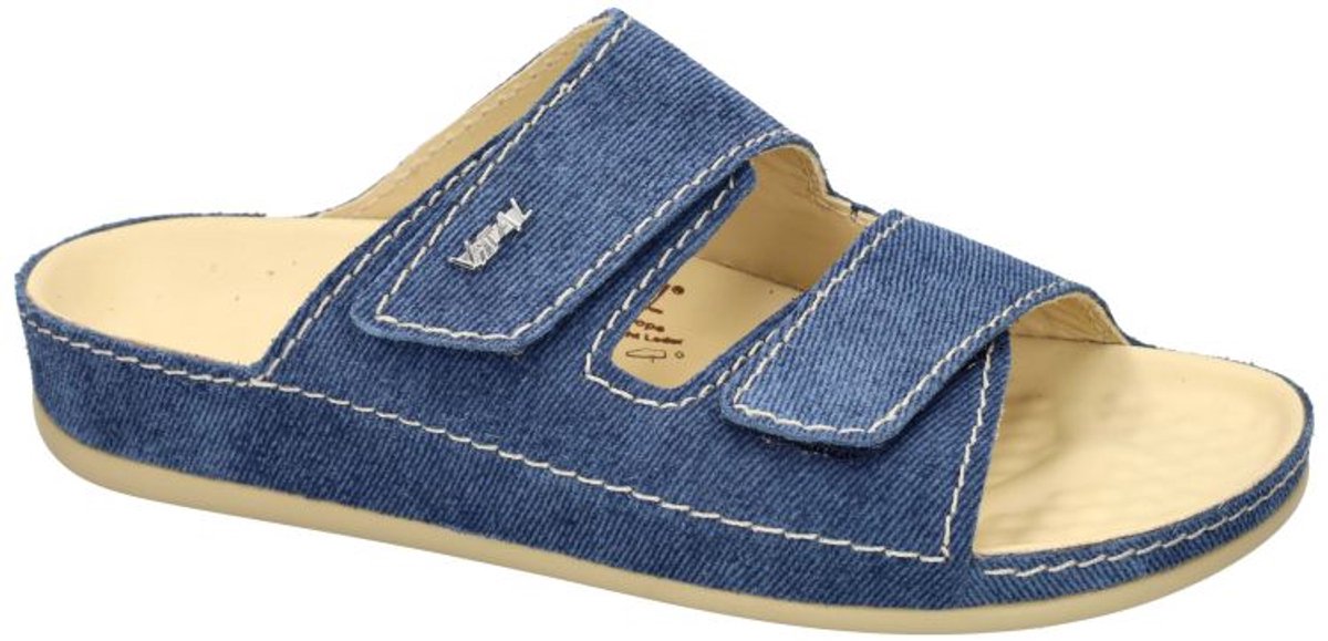 Vital -Dames - blauw - slippers & muiltjes - maat 39