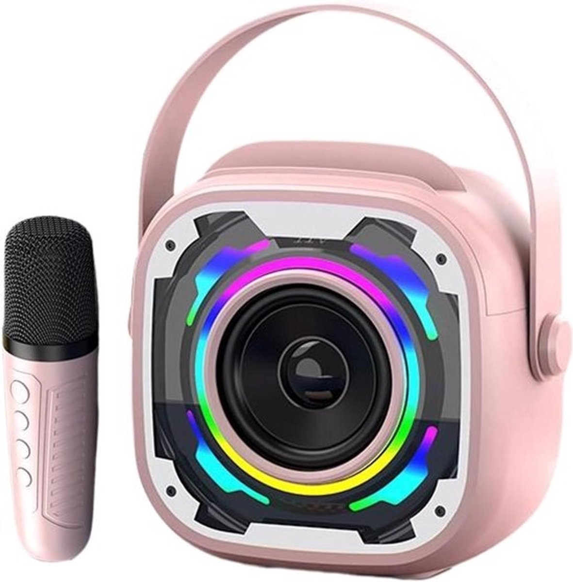 Draagbare Karaoke Luidspreker - Microfoon Set Boombox - Feestjes Muziek Afspelen - Ingebouwde Subwoofer