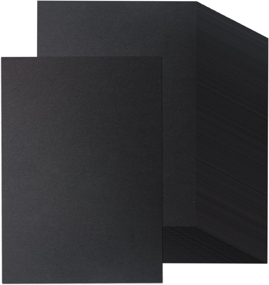 Kleurpapier A4 120g - Zwart Creatief Papier voor Knutselen, Schilderen en Printen - 200 Vel