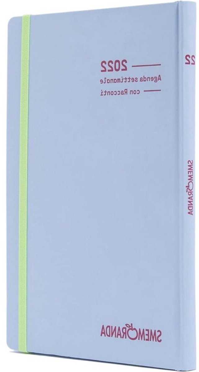 Weekplanner - Agenda Kalender - Werk en vrije tijd - Literaire details - 16x11 cm - IJsblauw