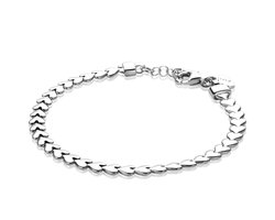 ZINZI zilveren armband hartjes 4,5mm breed ZIA1798
