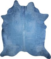 Tapijt Vloerkleed Koeienhuid Blauw Leder / Bont 180x250x0,3cm | Mars & More