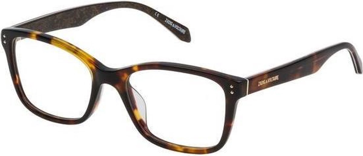 Ladies'Spectacle frame Zadig & Voltaire VZV163520743 Yellow Brown (ø 52 mm)