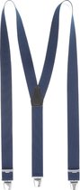 The English Hatter Herfst/Winter 2021 Bretels Uni Mannen Blauw Elastiek Maat: One size