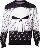 Difuzed Marvel Kersttrui Punisher Maat S - Zwart - Carnavalskleding