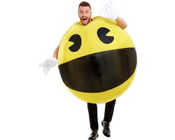 FUNIDELIA Opblaasbaar Pac-Man Kostuum - Maat: One Size
