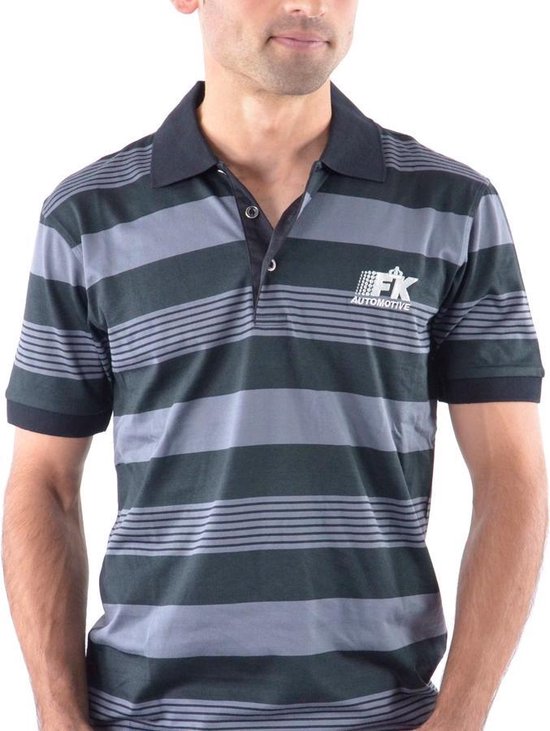 Polo polo shirt, top modern, klasse ontwerp, grijs gestreepte maat L | bol.com