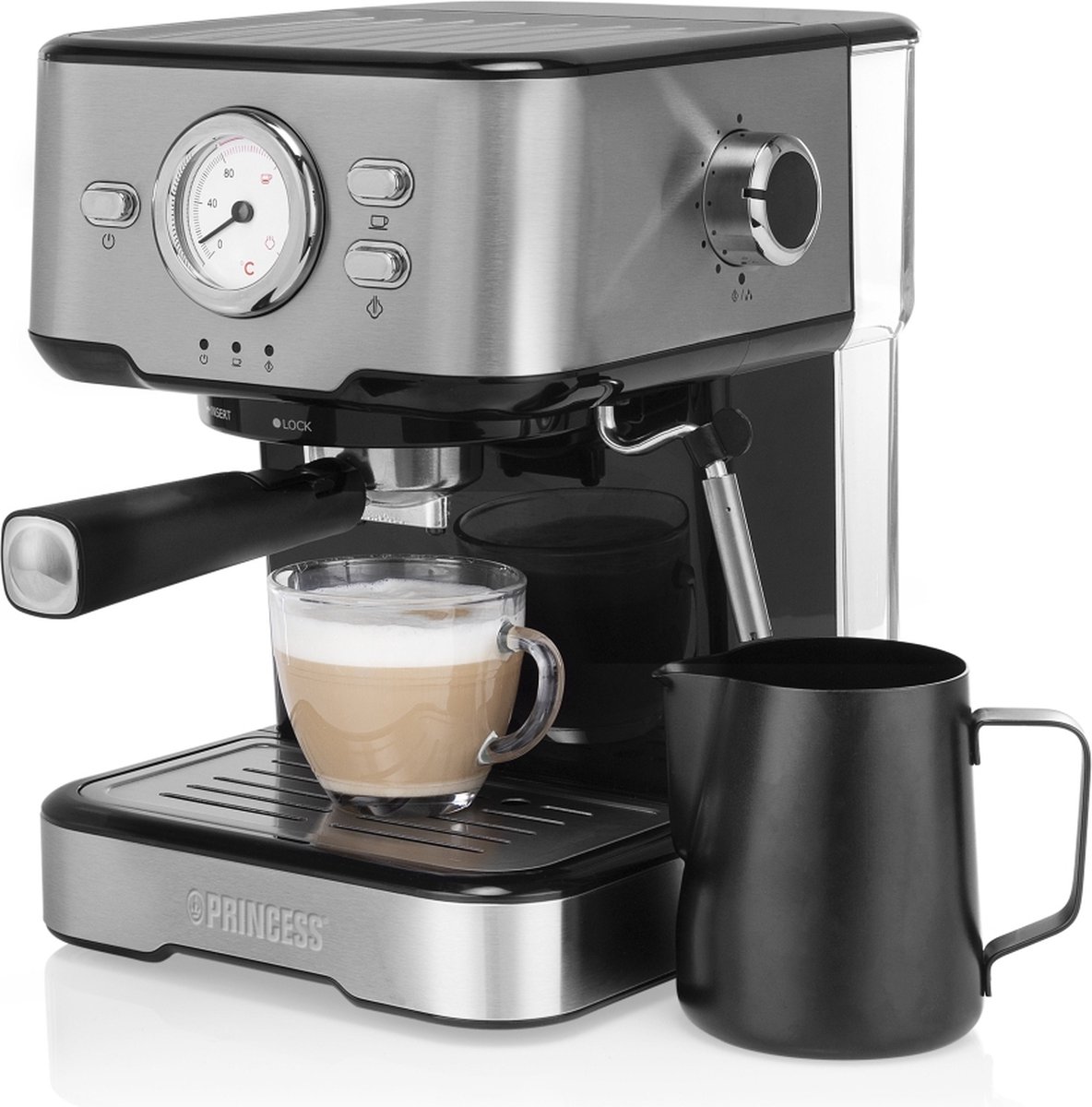 Koffiezetapparaat - Princess 249412 Espressomachines voor gemalen koffie –  Met... | bol