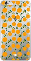 6F hoesje - geschikt voor iPhone 6 -  Transparant TPU Case - Oranges #ffffff