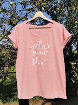 Yogashirt korte mouw Follow your Flow