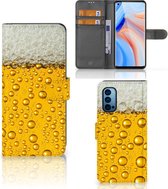 Telefoonhoesje OPPO Reno 4 Pro 5G Flip Cover Valentijn Cadeautje hem Bier