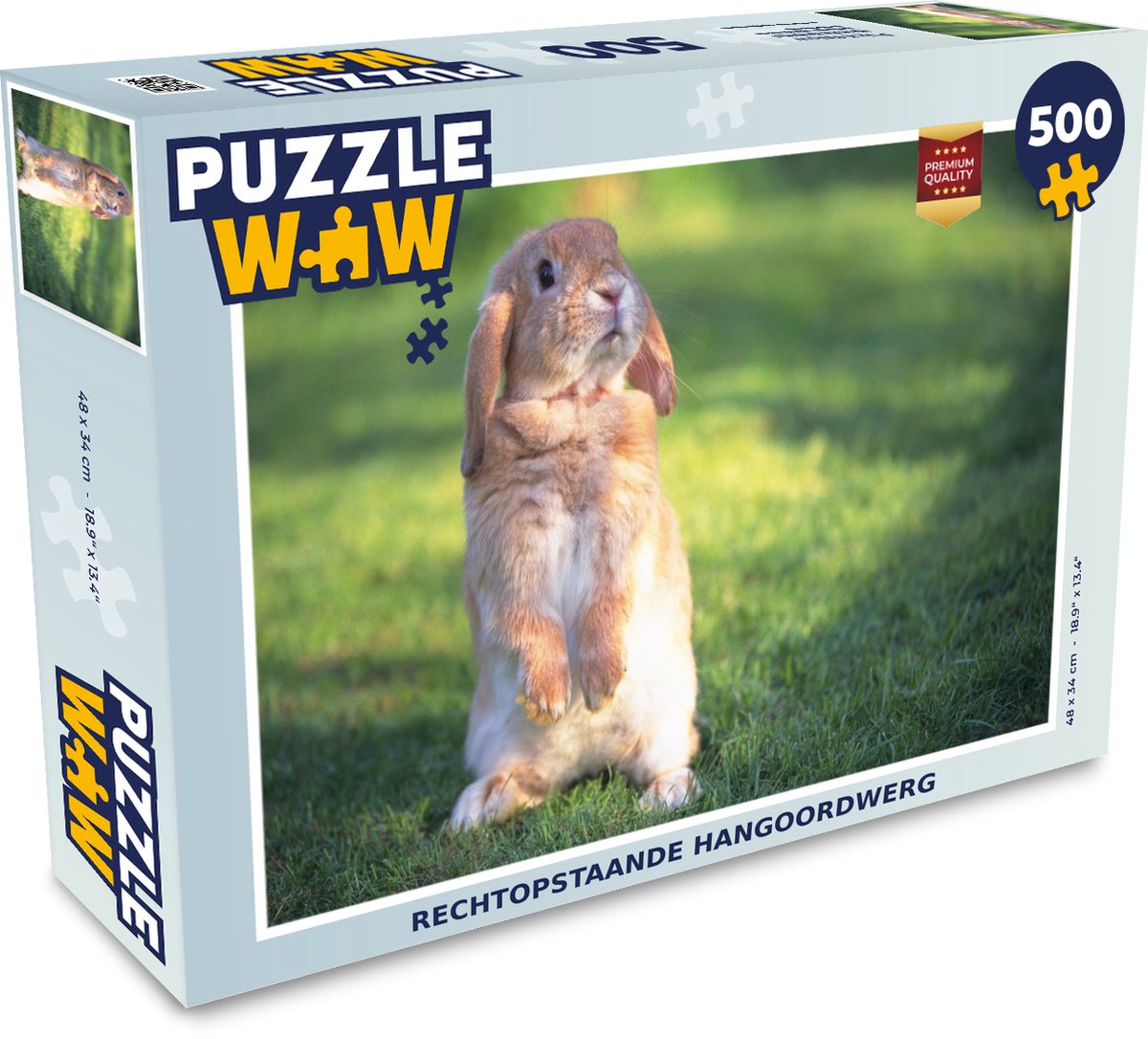 Afbeelding van product Puzzel 500 stukjes Hangoordwerg - Rechtopstaande hangoordwerg - PuzzleWow heeft +100000 puzzels