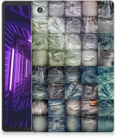 Siliconen Bumper Lenovo Tab M10 Plus faisant des jeans avec des côtés transparents