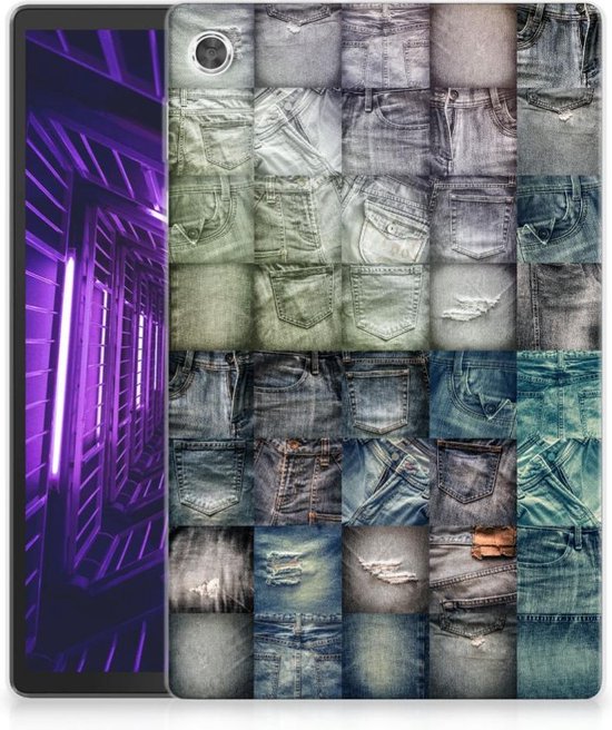 Siliconen Bumper Lenovo Tab M10 Plus faisant des jeans avec des côtés transparents