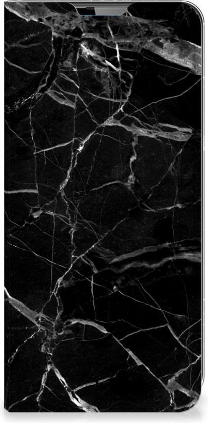 Étui portefeuille portefeuille cadeau Vaderdag Motorola Moto G9 Plus coque de téléphone Marble Zwart