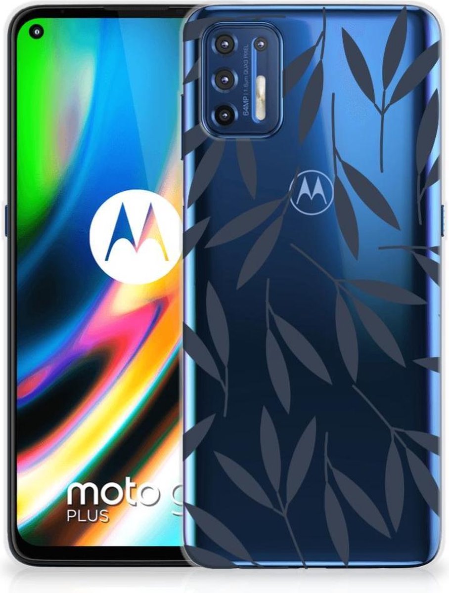 Motorola Moto G9 Plus TPU Case Leaves Blue