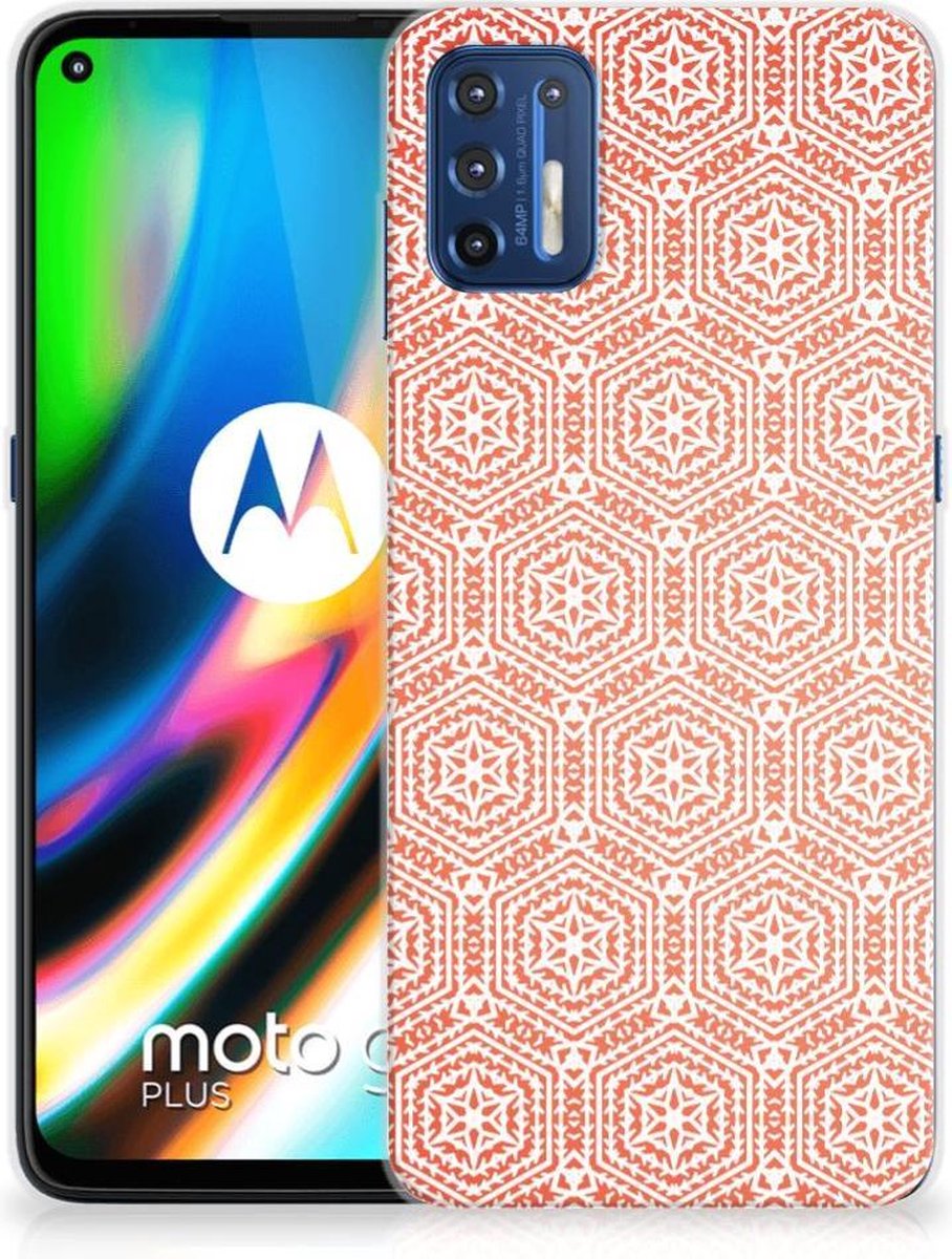 Motorola Moto G9 Plus TPU bumper Pattern Orange