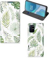 Smartphone Hoesje OnePlus 8T Wallet Book Case Bladeren