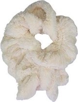 Luxe sjaal HANNAH - Wit - Bont/Fur look - Superzacht/Soft - Dames - Polyester