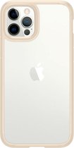 Spigen - iPhone 12 Pro Hoesje - Back Case Ultra Hybrid Mat Beige