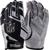 Wilson - American Football - NFL - Stretch-Fit - Receiver Gloves - American Football - Handschoenen - Volwassenen - Zilver - One Size