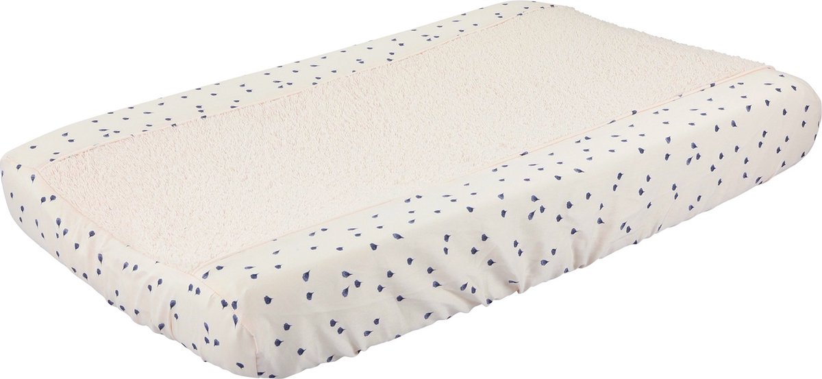 Jollein Housse matelas à langer Terry 50x70cm - Ivoire/Nougat - 2 Pièces.