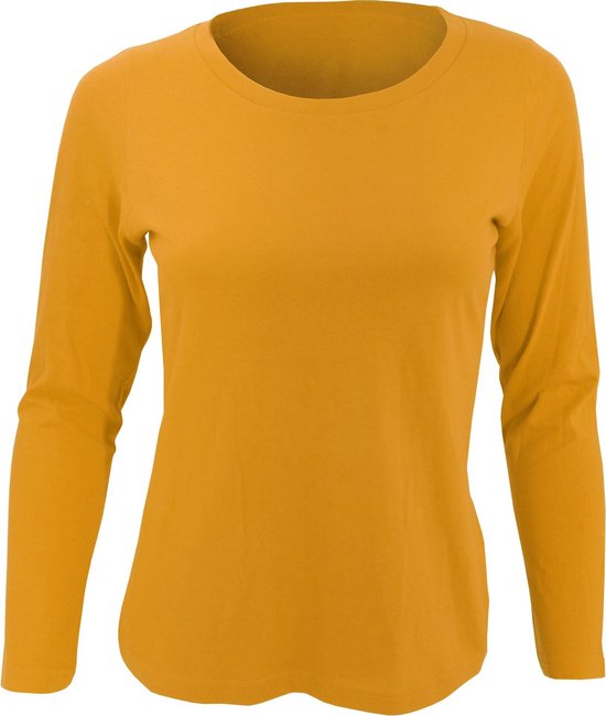 SOLS Dames/dames Majestic T-Shirt met lange mouwen (Oranje)