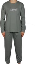 Lunatex dikke tricot dames pyjama Dreams 4148  - L  - Groen