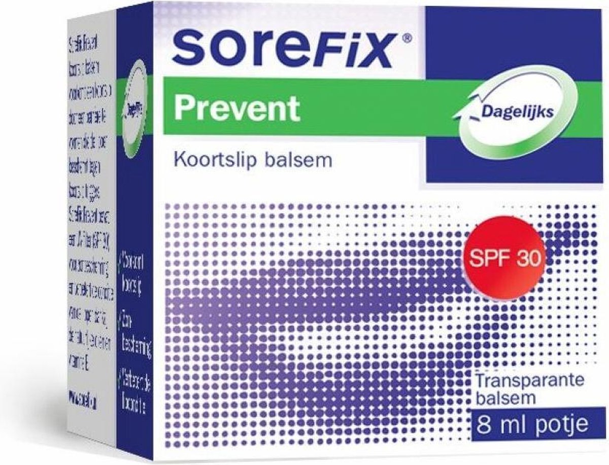 Goedkoopste 24x Sorefix Prevent Koortslip Balsem 8 ml