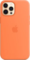 Siliconenhoesje met MagSafe voor iPhone 12 Pro Max - Kumquat / Oranje