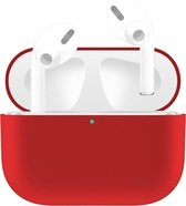 By Qubix - AirPods Pro Solid series - Siliconen hoesje - Rood