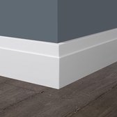 Moderne plint 120x15 -10 stuks- Mooieplinten.nl- Voordelig- Snelle levering - Wit gegrond of afgelakt op kleur