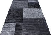 Modern laagpolig vloerkleed Plus - zwart 8001 - 200x290 cm