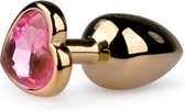 Easytoys Anal Collection - Metalen buttplug met roze hartje