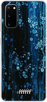 Samsung Galaxy S20 Hoesje Transparant TPU Case - Bubbling Blues #ffffff