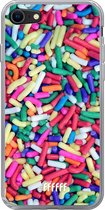 6F hoesje - geschikt voor iPhone 8 - Transparant TPU Case - Sprinkles #ffffff