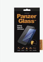 PanzerGlass Gehard Glas Screenprotector Geschikt voor Samsung Galaxy A8 Plus (2018) - Zwart